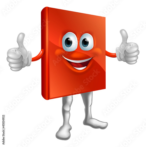 Red book man doing thumbs up