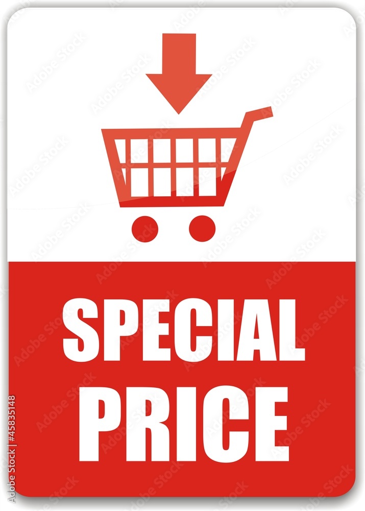 étiquette special price