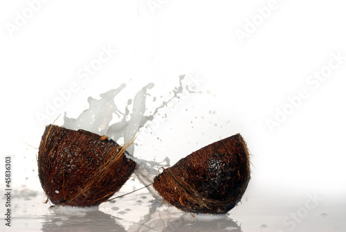 cracked coconut