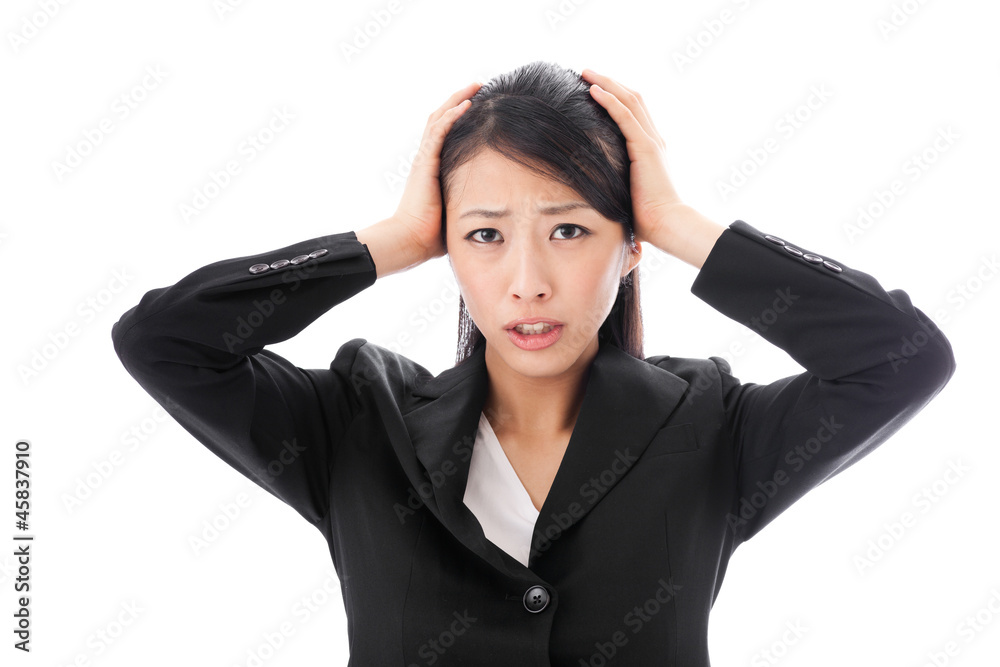 asian businesswoman on white background asian businesswoman on white background