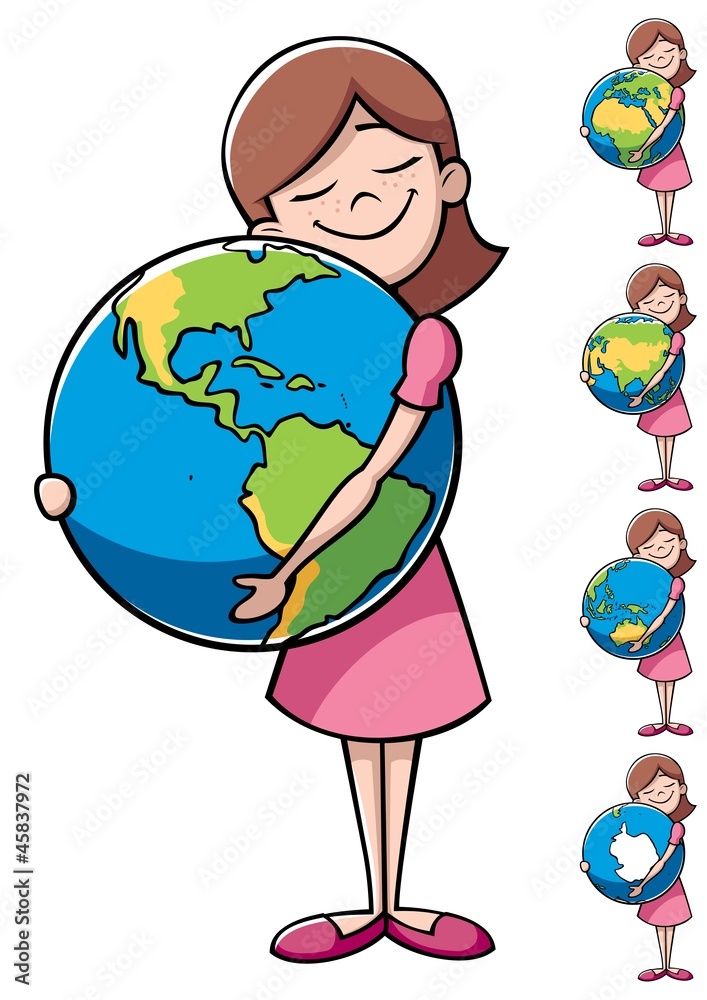 Fototapeta premium Child and Earth