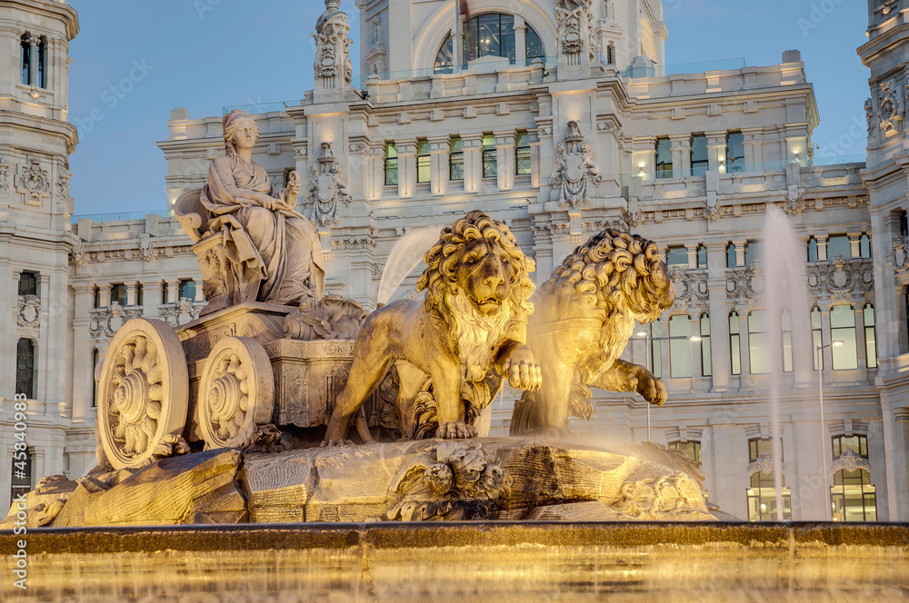 Fototapeta premium Cibeles Fountain at Madrid, Spain