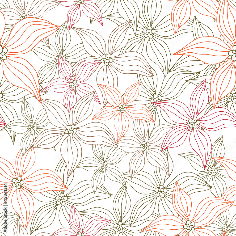 Excellent abstract background with flowers