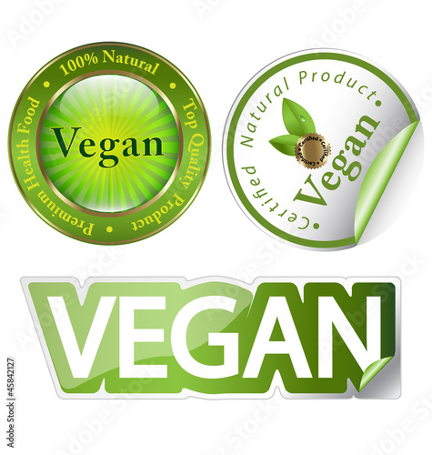 Vegan label set