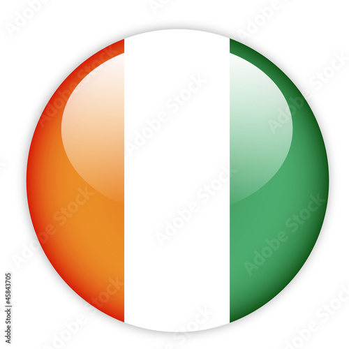 Ivory Coast flag button