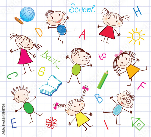 Back to School. Seamless conceptual background.