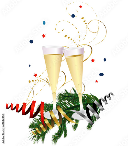New Year's Champagne Toast