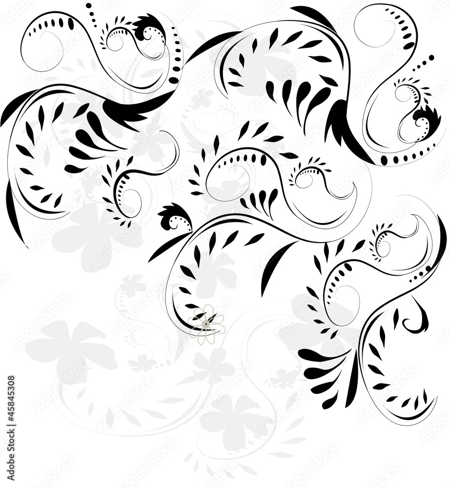 Abstract flower design