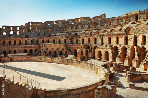 Fényképezés Amphitheater in El Jem, Tunisia