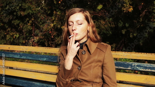 girl smoking