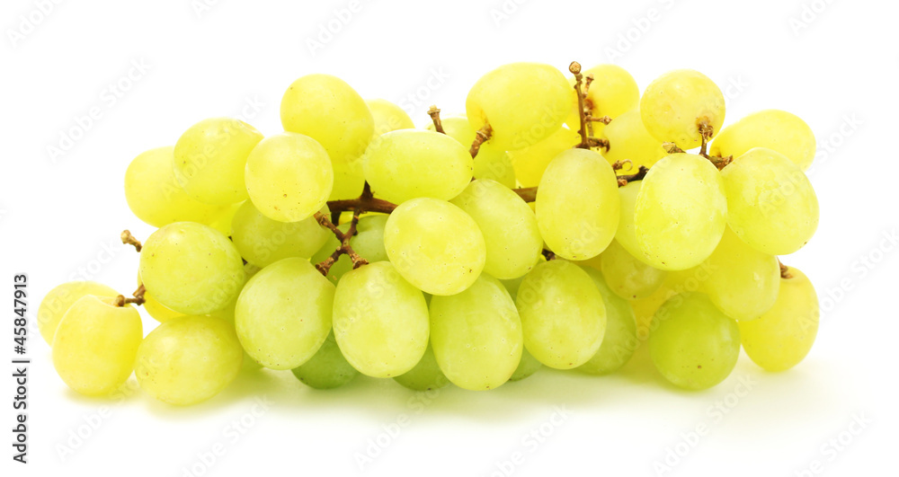 ripe sweet grapes isolated on white ripe sweet grapes isolated on white