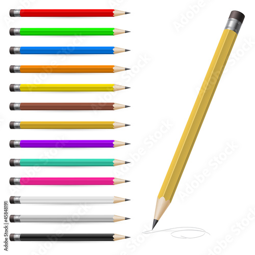 Coloured pencils