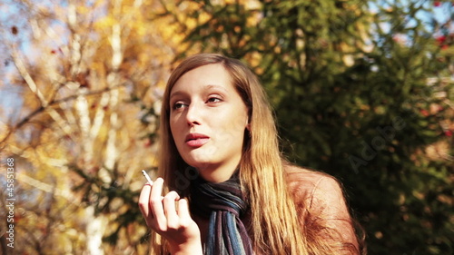 girl smoking