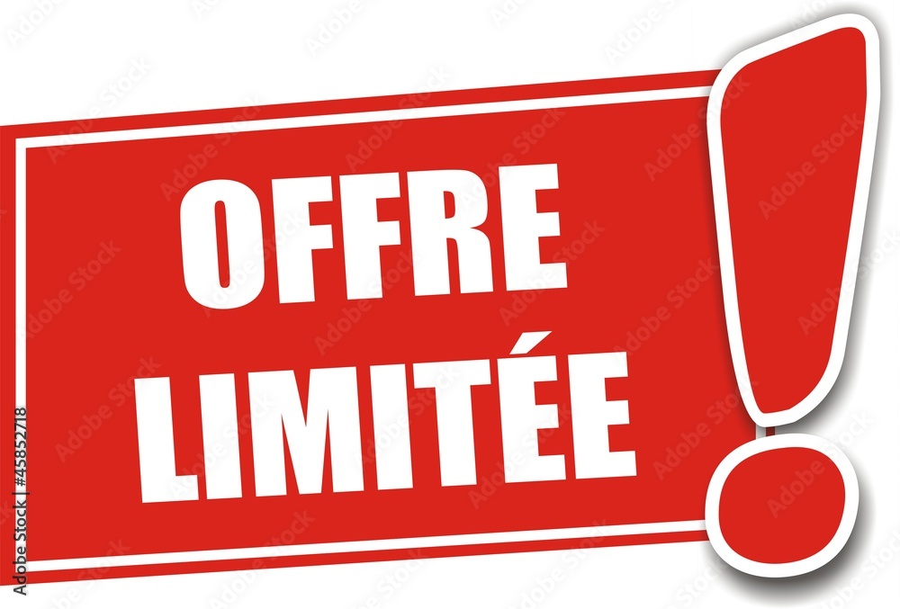 étiquette offre limitée