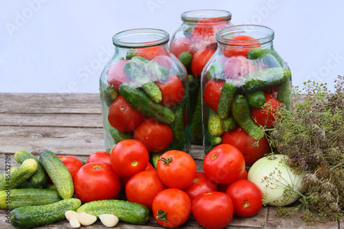 Canning of vegetables