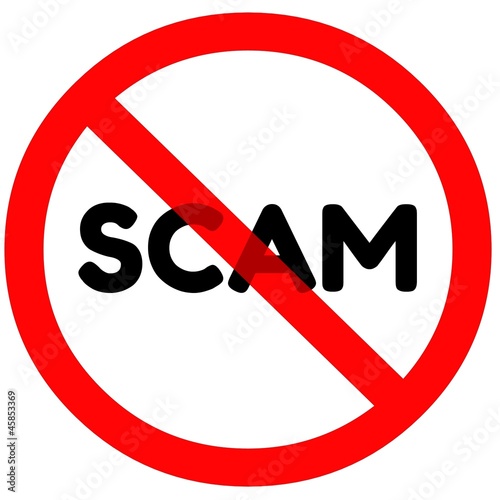 Scam sign