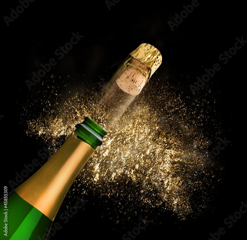 Knallender Sektkorken