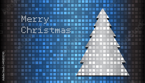 Mosaic christmas card