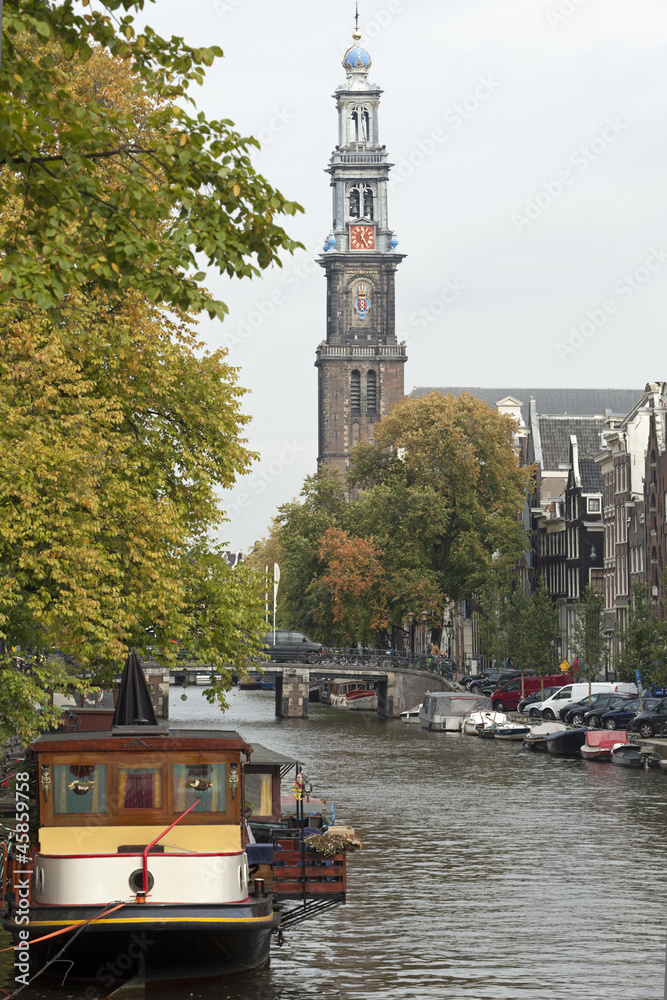 Obraz premium Westerkerk, Amsterdam, Niederlande