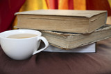 readind books, drinking tea