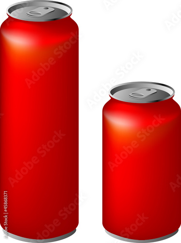 aluminium cola, red vector