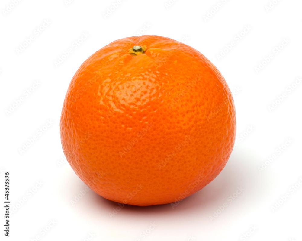 Ripe tangerines isolated on white background Ripe tangerines isolated on white background