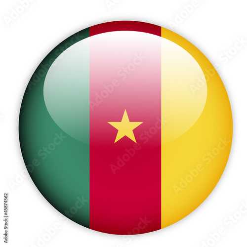 Cameroon flag button Free Download Cameroon flag button - GFXLoad