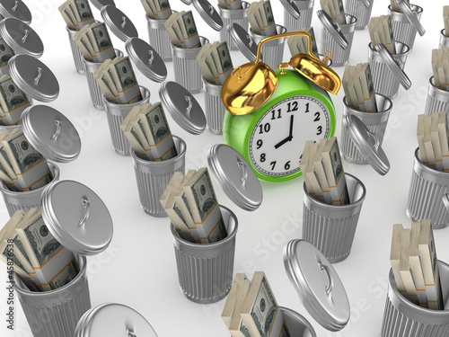 Εκτύπωση καμβά Time managment concept.