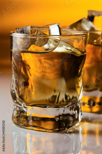 whisky with ice.