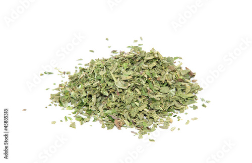 Mixed herbs, isolated on a white background