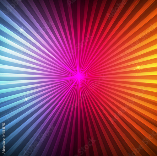 Neon abstract lines design on dark background