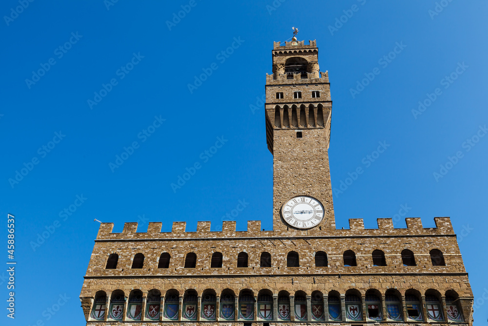 Palazzo Vecchio and Piazza della Signoria in Florence, Italy