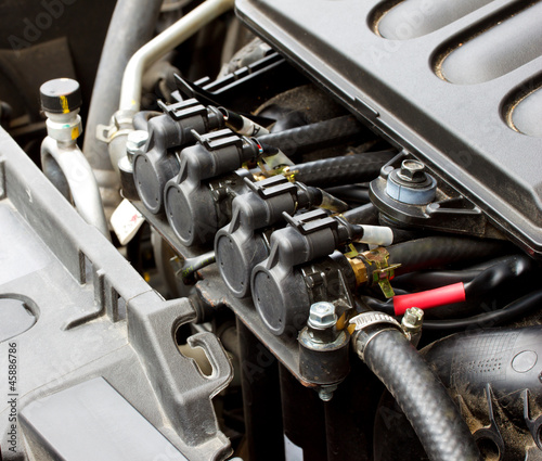 Obraz na płótnie LPG injector installed in gasoline engine