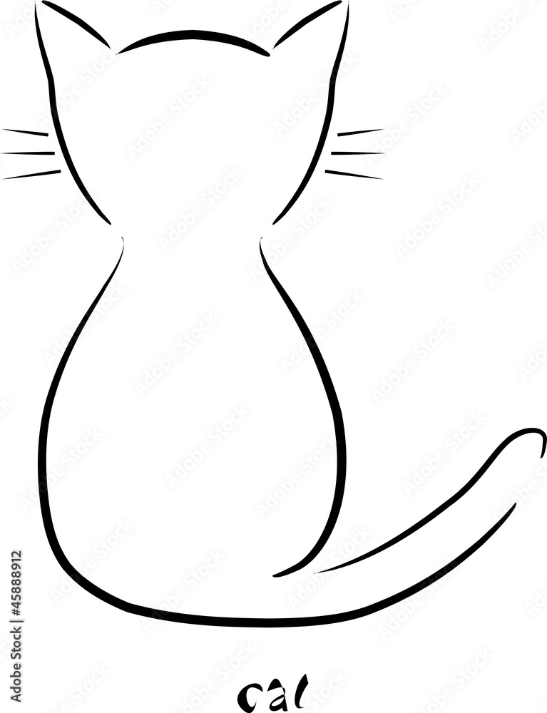 Katze Stock-Vektorgrafik | Adobe Stock