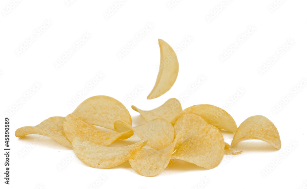 potato chips isolated potato chips isolated
