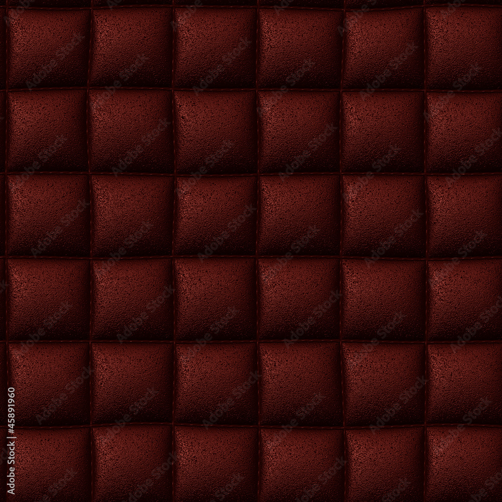 Naklejka premium Red leather seamless background or texture