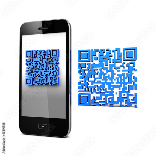 QRcode and Mobile Phone photo