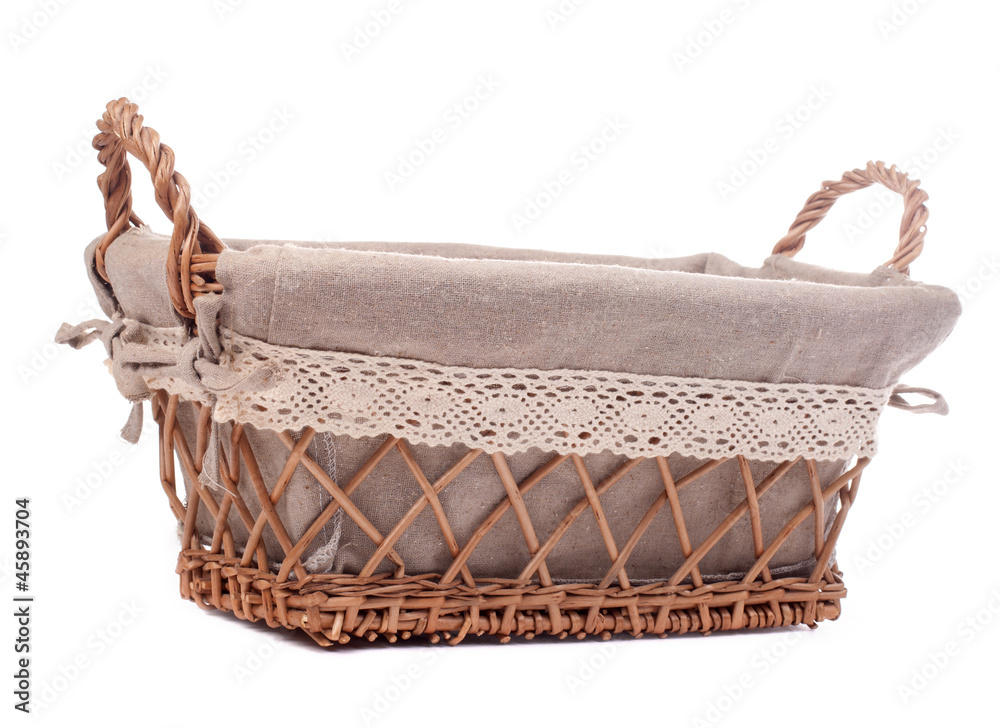 Large empty wicker basket Large empty wicker basket