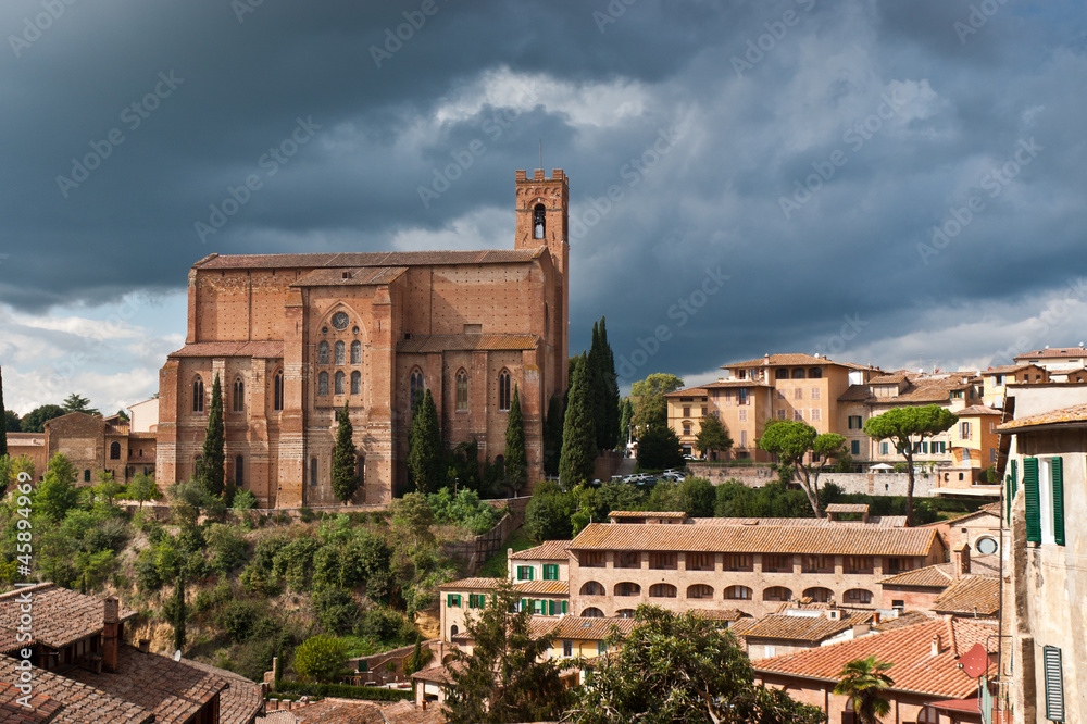 San Domenico church,Siena,Italy