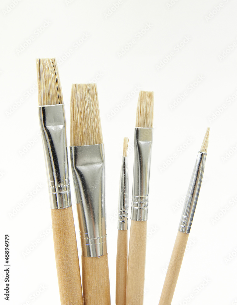 Paint brushes in different sizes Paint brushes in different sizes