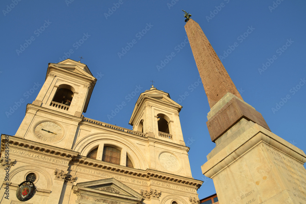 Church Trinita dei Monti in Rome, Italy