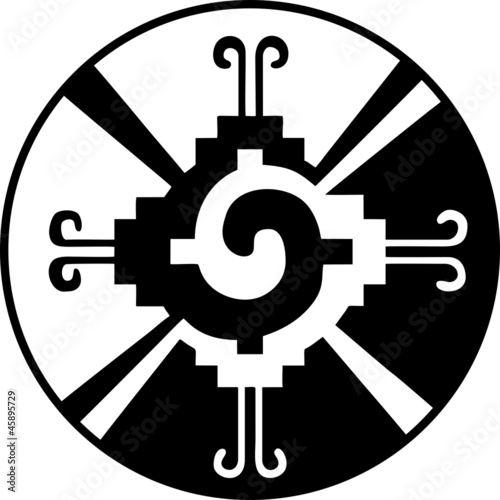 Fototapeta Naklejka Na Ścianę i Meble -  Hunab-Ku / Maya Symbol für Gott