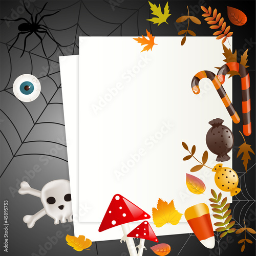 Halloween card with place for your text