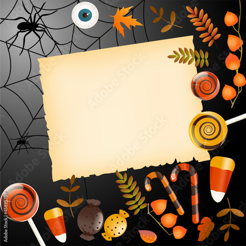 Halloween card with place for your text