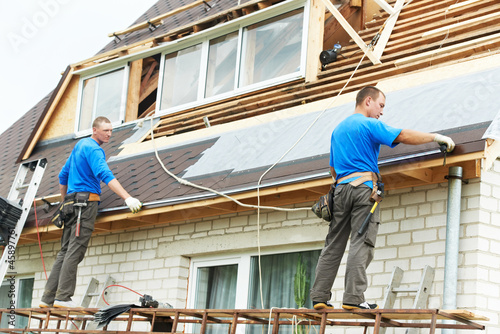 roofing work with flex roof