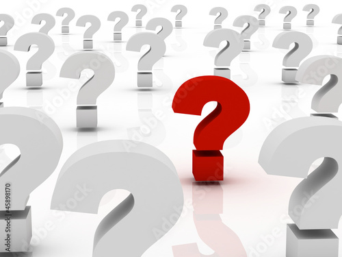 Too Many Question marks, only one red