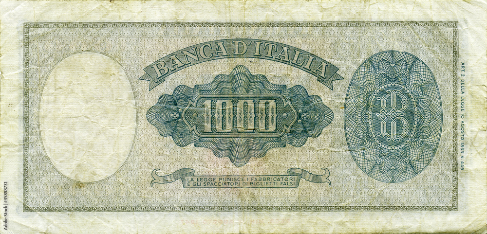 Fototapeta premium 1000 lire