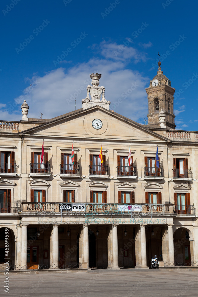 City council, New square, Vitoria, Alava, Basque Country, Spain