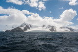 Antarctic mountains, view from the ocean