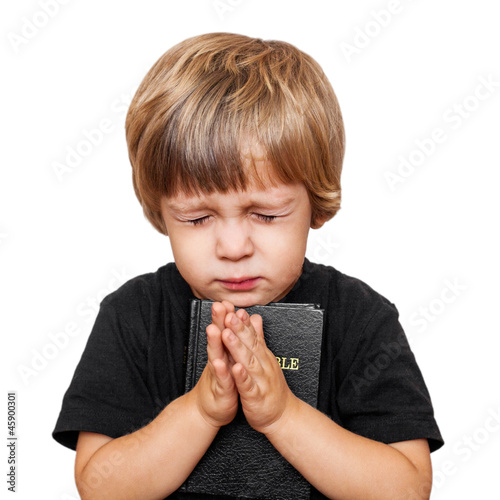 Little boy praying